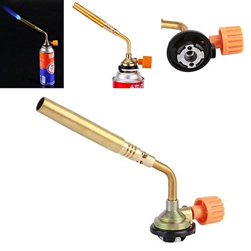 Image of High Power Butane /LPG Gas Brazing Torch Butane Heat Gun /Torch. Handy Tool for Copper Pipe Welding + Cleansing Sponge