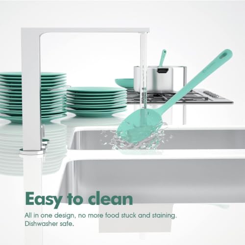 Image of ChefAide 4 Pieces Silicone Spatulas Set, Heat Resistant Rubber Spatula