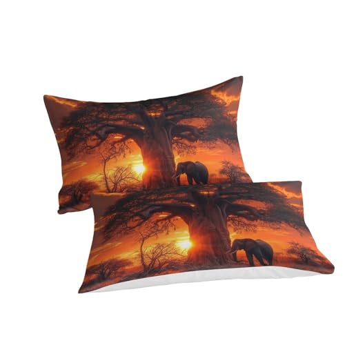 Parure de lit Arbre de Vie microfibre premium housse de couette 220x240 anti-plis - 3