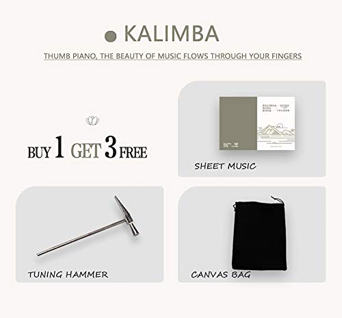 Kalimba 17 Pouce Clé Piano, Pocket Pouce Finger Piano Acajou Corps, Doigt Percussion Clavier, Avec Sac Kalimba (18cm X… - Les Beatles, Paul McCartney, John Lennon, RIngo Starr, George Harrison Kalimba 17 Pouce Clé Piano, Pocket Pouce Finger Piano Acajou Corps, Doigt Percussion Clavier, Avec Sac Kalimba (18cm X… – Image 6