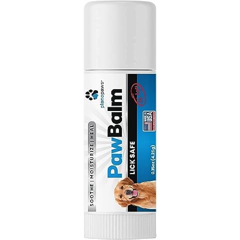 Lick Safe Dog Paw Balm 0.15 Oz Trial Size- Dog Paw Protector to Fix Dry Cracked Paws - Paw Balm Dogs - Paw Pad Balm - Dog Paw Protection from Heat, Sand, Snow - Paw Wax for Dogs - Paw Soother for Dogs Cover