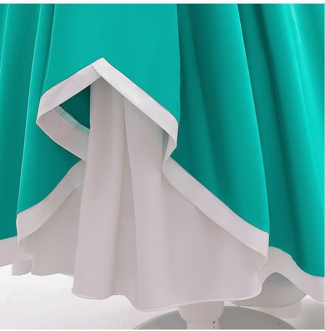 Binbo Princess Costume Dress Kids Grils Halloween Cosplay With Crown Magic Wand 3-12Y