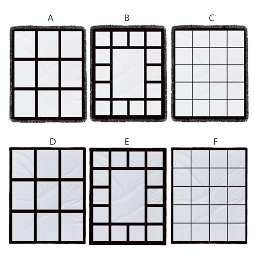Couverture sublimation flanelle presse à chaud 9 panneaux imprimables