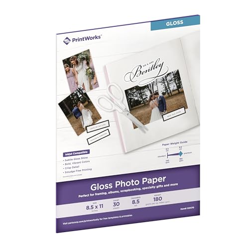 Papier photo brillant Printworks 00470 pour des impressions jet d'encre éclatantes