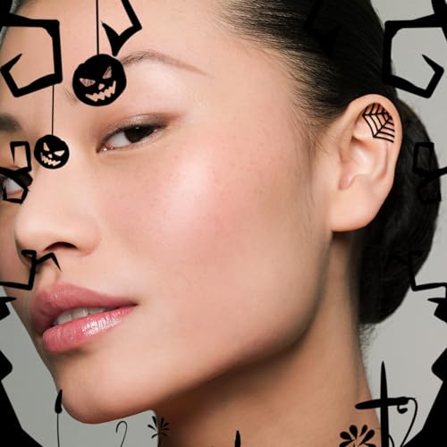 Spider Web Earrings for Women Spider Web Cartilage Earring Funny Fake Spider Punk Stud Earring Hip Hop Goth Halloween Piercing Earring Accessories Jewelry3