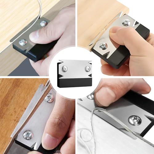 Furnierkantenschneider mit 1 Ersatzklinge, Kantenhobel Holz, Kantenschneider Umleimer Holzbearbeitung, Kantenschneider Umleimer, Manueller Kantenschneider, Edge Banding Trimmer für Holz PVC ABS