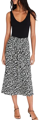 Club Monaco Women's Printed Twist Front Midi Skirt