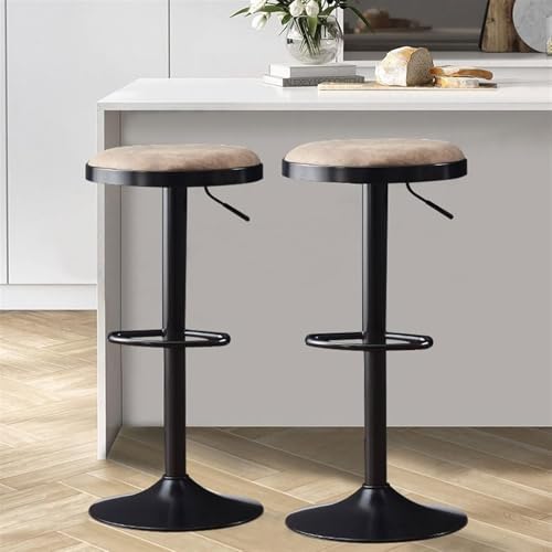 Tabouret de bar réglable blanc et moderne pour salle à manger