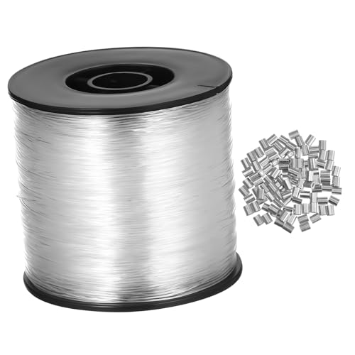NUOBESTY Nylon Fishing Line 200m High Tensile Strength Braided Line for Crafts Hanging Balloons Jewelry Invisible String