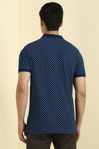 Image of Allen Solly Men's Cotton Polo T-Shirt | Printed Design | Regular Fit | Soft Comfortable Feel | Smart Casual Wear