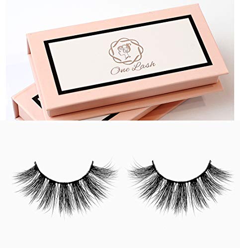 One Lash 5D Mink Fake Eyelash Extension Lightweight and Reusable Handmade False Eyelashes Natural Soft and Comfortable for All Eye Types (Bikini Babe)