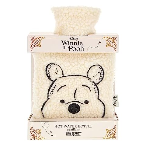 Mad Beauty Disney Winnie The Pooh Hot Water Bottle | Cruelty-Free Cosmetics | Soft Fleece Material | Skincare Gifts for Women, Adults, and Kids Cover