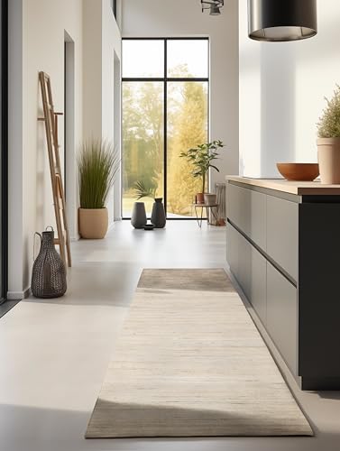 Hanse Home Alfombra de Yute Natural para salón, Tejida a Mano y respetuosa con el Medio Ambiente, Estilo Bohemio, Fibra Natural de Yute, para salón, Dormitorio, Comedor, Pasillo, Cocina, Color Dorado