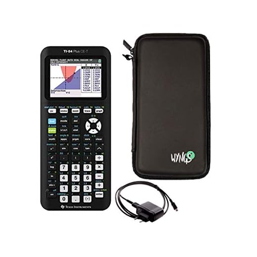 TI-84 Plus CE-T + skyddsväska + laddkabel