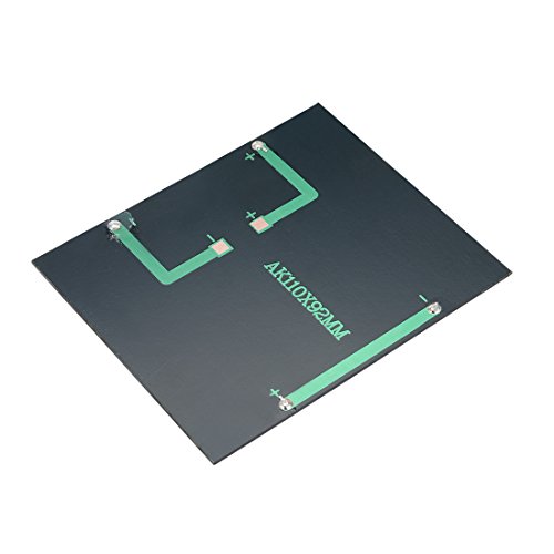 sourcingmap 5Pcs 6V 200mA Poly Mini Solar Cell Panel Module DIY for Light Toys Charger 110mm x 92mm - Image 4