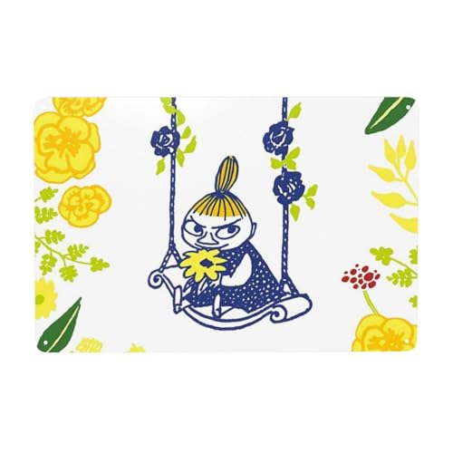 ムーミン ブリキ 看板 アートパネル リビング 玄関 装飾鉄絵 鉄絵画 インテリア 壁掛け 額入り 壁紙用 絵画 アートポスター 部屋飾り アートデリ ポスター パネル 20×30cm