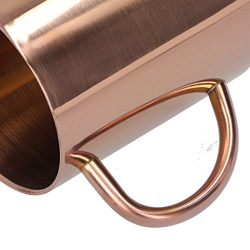 Copo de água com alça, talheres, copo de aço inoxidável, resistente à corrosão de camada dupla Escri