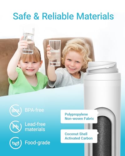 AQUA CREST GSWF Refrigerator Water Filter for GE & Kenmore Models