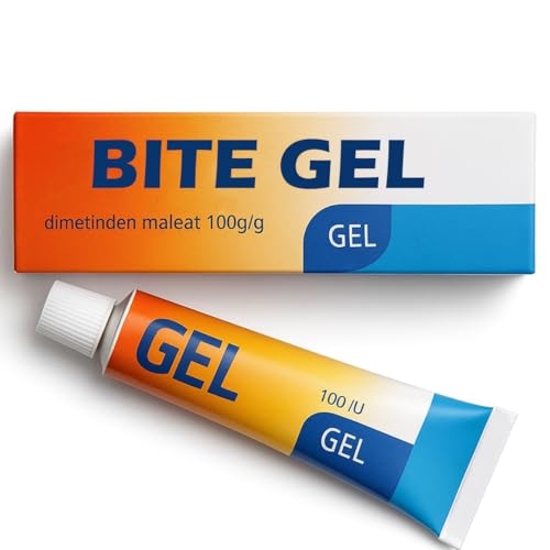 Bite Gel for Insect Bites Bite Cream - Mosquito Bites Midge and Horsefly Stings Fast Acting Anti-Itch Relief Cream with Cooling Soothing Formula 30g Tube for Travel & Outdoor First Aid