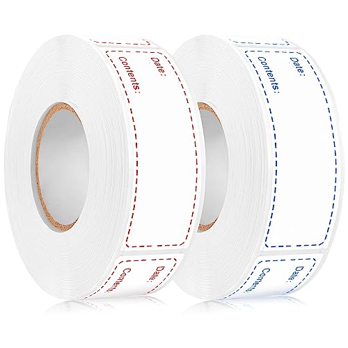 1000Pcs Removable Freezer Labels,1 x 3 Inch Food Labels for Food ...