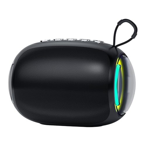 BONBELONG Bluetooth Speaker, 24H Playtime, Stereo Sound, With Led Light, Louder Volume & Enhanced Bass, Portable Speakers for Car, Bike, Outdoors, Shower