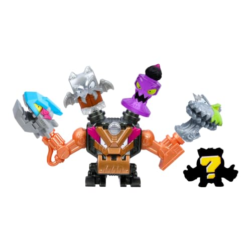 Image of MrBeast Lab Swarms MEGA-TECH Series 6 Pack, including a Mega Swarm | Includes 5 Micro Beasts, 1 MEGA Swarm, plus connectable parts for custom Loadout builds across packs