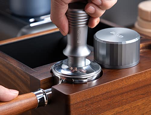 Bgkd 58Mm Espresso Tamper - Dual-Spring Calibrated Coffee Tamper For Perfect Tamping - Espresso Machine Accessories And Distribution Tool - Flat Stainless Steel Base - Fits Most Portafilters #TOP4