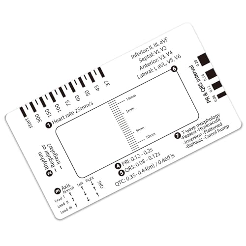 心電図 7 ステップ定規カード心臓の健康評価のためのプロフェッショナル心電図解釈ガイド心臓の健康評価