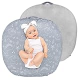 Newborn Lounger Cover, Soft Comfortable Baby Lounger Cover, 1 Pack Reversible Removable Slipover for Infant Lounger Pillow, Dinosaur (Lounger not Included)