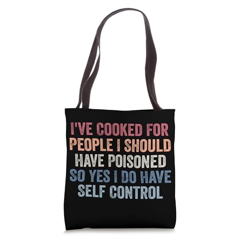 Bolsa tote divertida con estampado: 'I've Cooked For People I Should Have Poisoned' miniatura 1