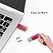 JUANWE 20 Pack 2GB USB Flash Drive USB 2.0 Thumb Drive Bulk Jump Drive Protective Cap and LED Indicative Design Memory Stick for Computer/Laptop/External Memory Storage Pen Drive- Red