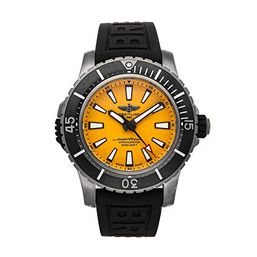 Breitling Superocean Titanium with Yellow Dial 48mm Mens Watch E17369241I1S1