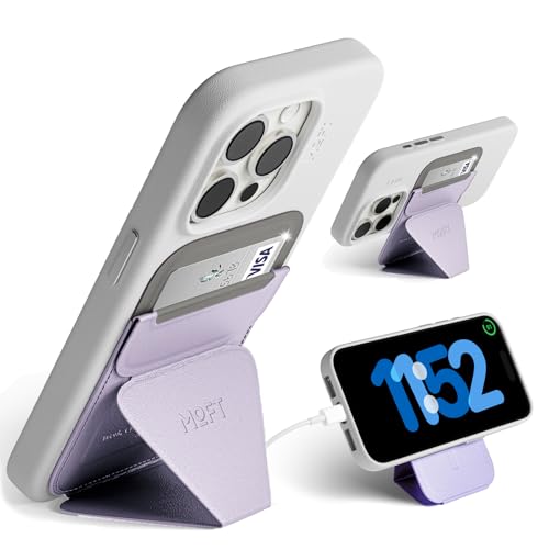 MOFT スマホスタンド 【MOVAS? 耐久&磁力強化版】 Snap-On iPhone 16 iPhone 15 iPhone14 iPhone13 iPhone12 MagSafe対応 傷や汚れに強い マグネット カードケース 最大2枚収納 iPho