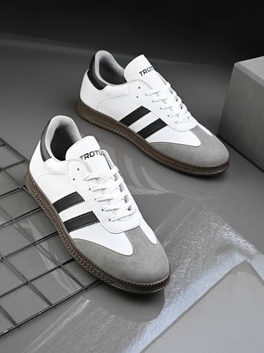Image of TROTUS Men's Rich Quality|Perfect Style|Decent Look Synthetic Leather Lace up Sneaker's