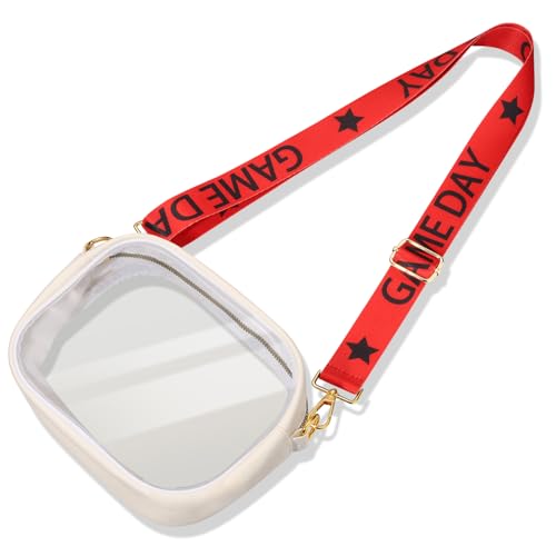 NLCAC Clear Bag for Stadium Events Game Day Clear Stadium Bag Adjustable Straps Crossbody Shoulder Bag for Sports Concerts2