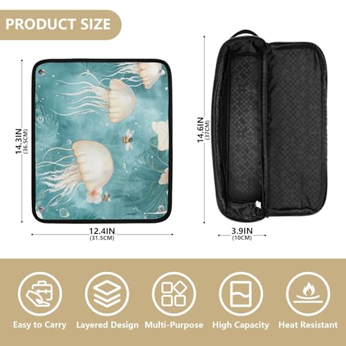Estuche de viaje 2 en 1 y Tapete resistente al calor miniatura 4