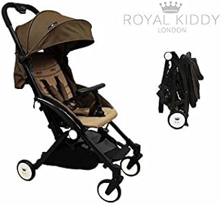 Royal Kiddy London © Air Transporter compacto portátil carrito – libre reposapiés cubierta, cubierta para la lluvia, mosquitera, cochecito bolsa de viaje (Cafe)