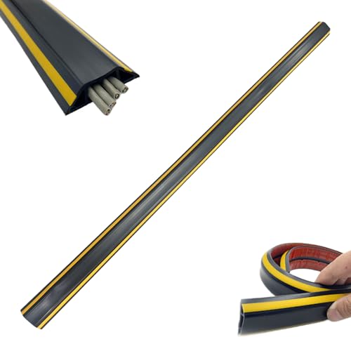 de Alambre para Cables, conducto Protector de Alambre, Cubierta de Cable de Suelo Resistente a la Intemperie para el hogar, baño, Estudio, Sala de Estar, Dormitorio, Exterior, Interior