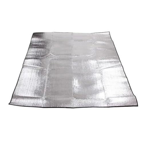 Picnic Blanket Thermal Camping Mat Light Tent Footprint Waterproof Picnic Beach Pad Insulation Foam Mat Outdoor Picnic Mat (Silver 200x300cm)