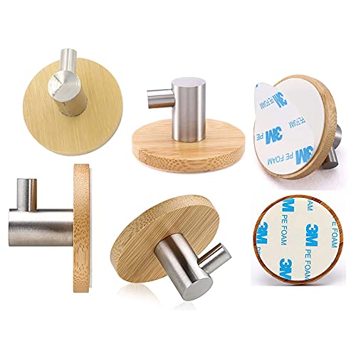 Atuful Portasciugamani in bambù e acciaio inox