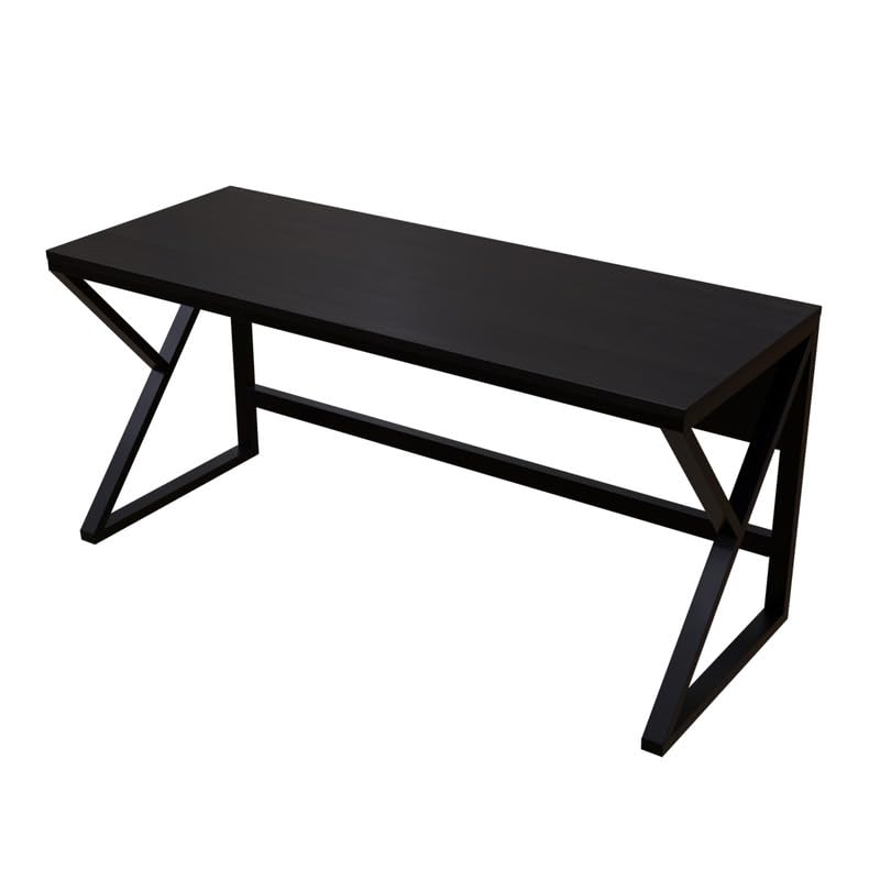 Image of Riyan Luxiwood Alden Brown Computer Table in Engineering Wood for Home & Office, Simple Style Desk, Scratch Resistance Surface, Easy to Assemble, Study Table for Kids (Size-150 X 60 X 75 Cm)