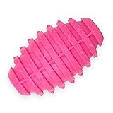 Pet Nova TPR Ballon de Rugby avec Clochette pour Chien Rose 10 cm