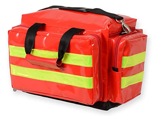 GIMA - Emergency Smart Bag, Rot Farbe, Polyester, PVC-beschichtet, leere, Trauma, Rettungsdienst, ärztliche, Erste Hilfe, Krankenpfleger, Mehrtaschenbeutel für Sanitäter, 55x35x38 cm