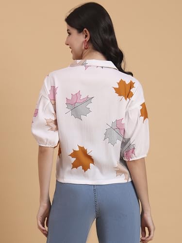 Image of Women's Cotton Blend Printed Combo (Pack of 2) Shirts - 3 /4 Sleeves V Collar Neck (COMBO1744)