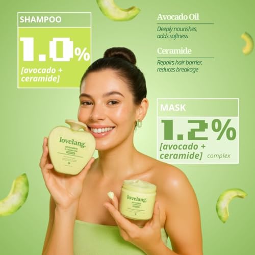 Image of Avocado + Ceramide Hair Repair Shampoo with Mask Combo | Deep Repair & Strength | for Breakage & Split Ends | 230ml + 120ml | All Hair Types