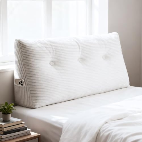 Shuyeon Wedge Pillow Headboard Twin/Twin XL Triangular Bed...