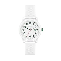 Lacoste Orologio Analogico al Quarzo da Bambini Collezione LACOSTE.12.12 KIDS con Cinturino in Silicone Bianco – 2030039