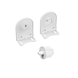 Rollerhouse 38&sol;40mm Roller Blind Repair Kit&comma; Mount Window Shade Brackets&comma; Curtain Roller Blind Accessories for Electric Blinds with 1 1&sol;2" Tube&comma; 1 Pair&comma; White
