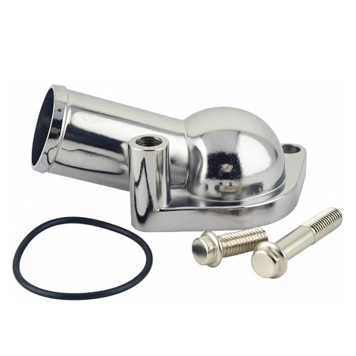 15 Degree Water Neck For BBC SBC Water Neck Aluminum Thermostat Housing Compatible with Chevy SBC BBC 283 302 305 327 350 383 396 427 454 502 ENGINES(15)