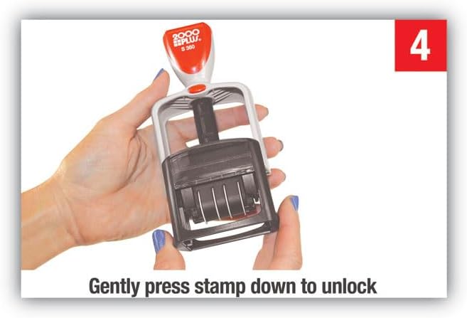 Miniatura 9 de Dater de palabras bicolor, 1 34 x 1, recibido", autoentintado, azulrojo"